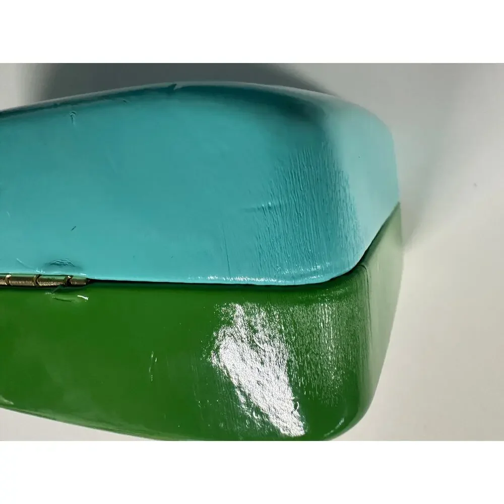 Kate Spade New York Green Hard Cover Eyeglass Sunglasses Case Clamshell
